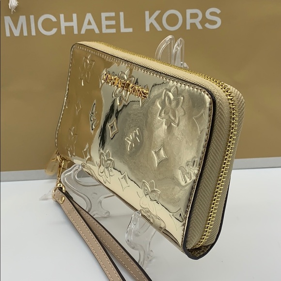 MICHAEL KORS JET SET TRAVEL LG FLAT MF PHN CASE - Picture 2 of 16